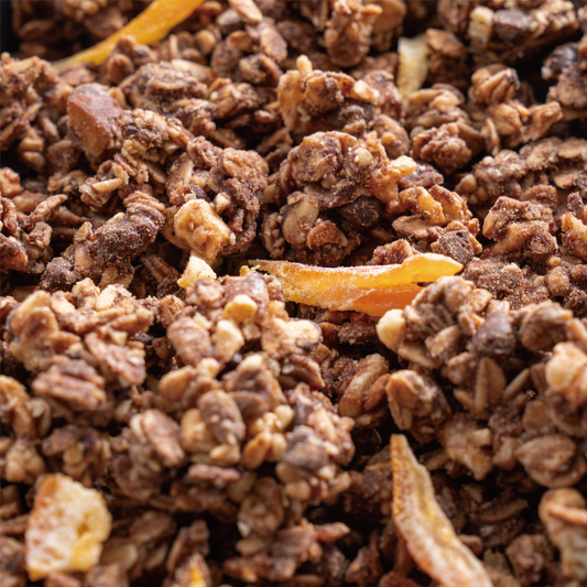 チョコレート味のオーガニックグラノーラ